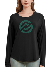 Load image into Gallery viewer, Partner.co Bling | Circle Logo | BLING Women's Long Sleeve Sleeve Shirt

