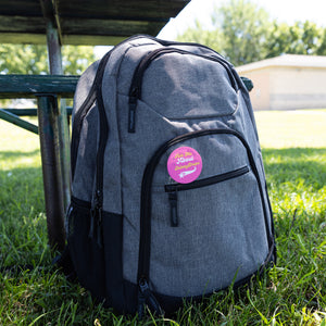 Partner.co|  Ask Me About Skinny Drops Baseball Logo Pink| Button Pins