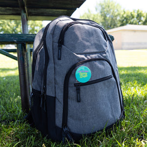 Partner.Co | Ask Me About Skinny Drops Neon Yellow Logo Turquoise | Button Pins