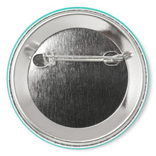 Load image into Gallery viewer, Partner.Co | Ask Me About Skinny Drops Neon Yellow Logo Turquoise | Button Pins
