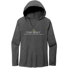 Load image into Gallery viewer, Team Impact| Women’s Perfect Tri Long Sleeve Hoodie | Ask Me WHY I Need Body Balancing Drops
