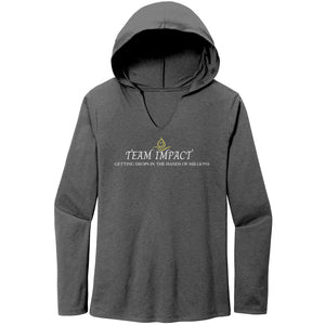 Team Impact| Women’s Perfect Tri Long Sleeve Hoodie | Ask Me WHY I Need Body Balancing Drops