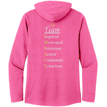 Load image into Gallery viewer, Team Impact| Women’s Perfect Tri Long Sleeve Hoodie | Team IMPACT Acronym
