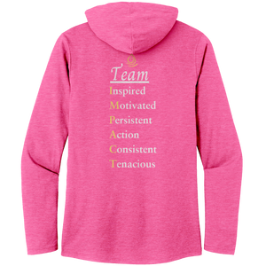Team Impact| Women’s Perfect Tri Long Sleeve Hoodie | Team IMPACT Acronym