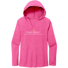 Load image into Gallery viewer, Team Impact| Women’s Perfect Tri Long Sleeve Hoodie | Ask Me WHY I Need Body Balancing Drops
