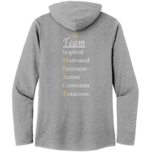 Team Impact| Women’s Perfect Tri Long Sleeve Hoodie | Team IMPACT Acronym