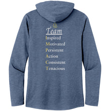 Load image into Gallery viewer, Team Impact| Women’s Perfect Tri Long Sleeve Hoodie | Team IMPACT Acronym

