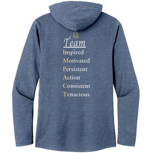 Team Impact| Women’s Perfect Tri Long Sleeve Hoodie | Team IMPACT Acronym