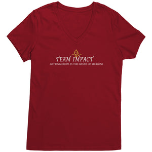 Team Impact| Women's V-Neck | Team IMPACT Acronym