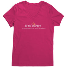 Load image into Gallery viewer, Team Impact| Women&#39;s V-Neck | Ask Me WHY You Need Skinny Drops
