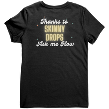 Load image into Gallery viewer, Partner.Co | Woke Up Sexy as He!! Skinny Drops Baseball Logo | Women&#39;s V-Neck
