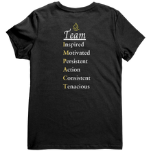 Load image into Gallery viewer, Team Impact| Women&#39;s V-Neck | Team IMPACT Acronym
