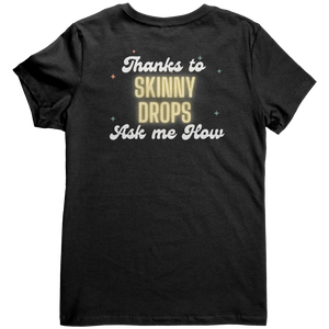 Partner.Co | Woke Up Sexy as He!! Skinny Drops Baseball Logo | Women's V-Neck