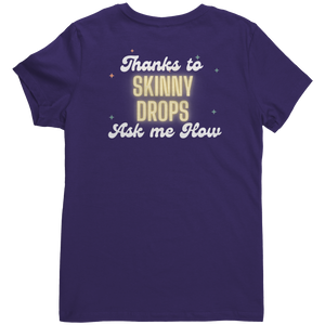 Partner.Co | Woke Up Sexy as He!! Skinny Drops Baseball Logo | Women's V-Neck