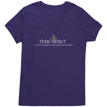 Load image into Gallery viewer, Team Impact| Women&#39;s V-Neck | Ask Me WHY You Need These Drops
