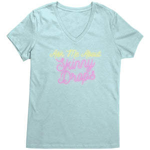 Partner.Co | Ask Me About Skinny Drops Neon Logo |  Women's V-Neck