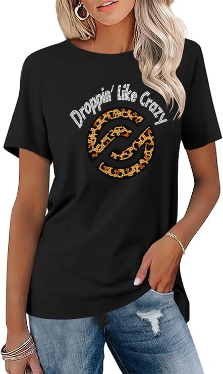 Droppin Like Crazy | Michelle Bishop Bay Team  | BLING Women's Short Sleeve Shirt