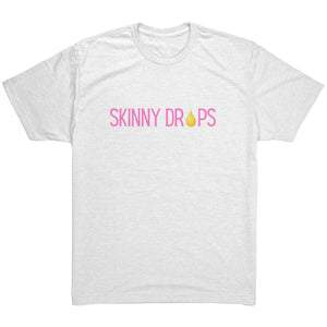 Partner.Co | Ask Me About Skinny Drops Stack Logo Pink | Unisex Triblend Shirt