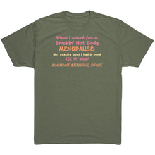 Load image into Gallery viewer, Partner.Co | Smokin&#39; Hot Body Menopause Hormone Balancing Drops  |  Unisex Triblend Shirt
