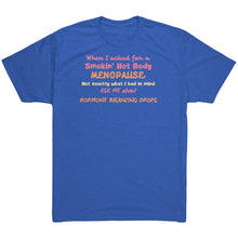 Load image into Gallery viewer, Partner.Co | Smokin&#39; Hot Body Menopause Hormone Balancing Drops  |  Unisex Triblend Shirt
