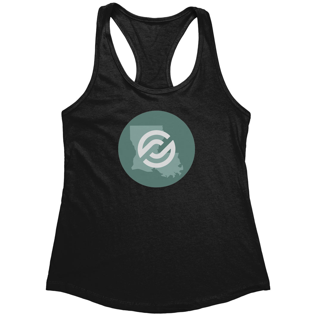 Partner.Co | Louisiana | Next Level Womens Racerback Tank