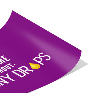 Partner.Co | Ask Me About Skinny Drops Stack Logo Purple/White | Event Poster