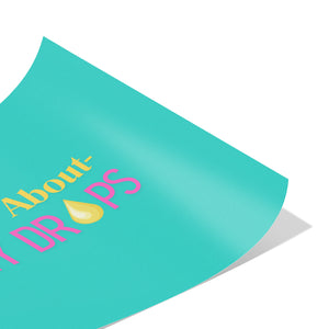 Partner.Co | Ask Me About Skinny Drops Yellow/Pink Logo| Event Poster