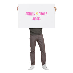 Partner.Co | Skinny Drops Rock White/Pink | Event Poster