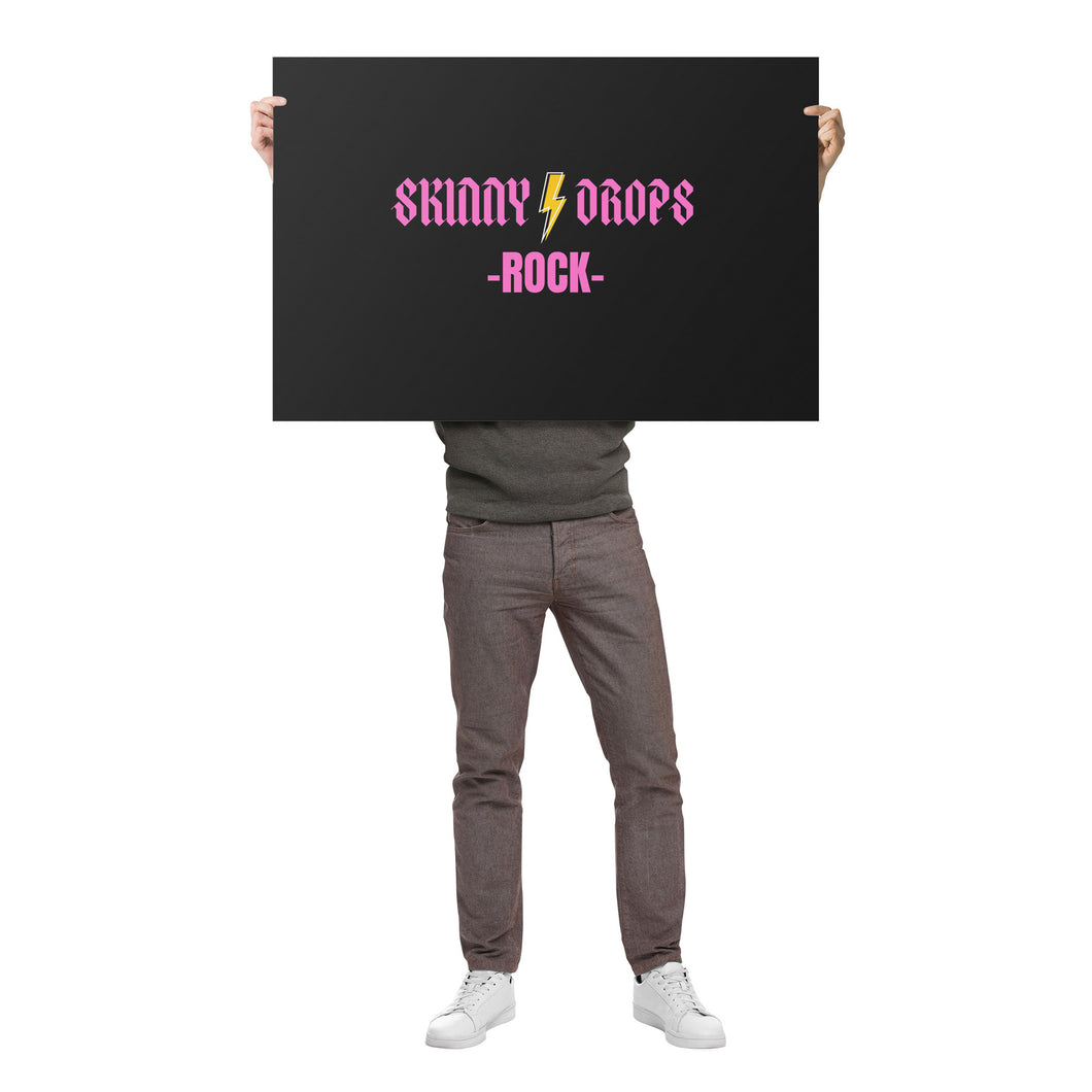Partner.Co | Skinny Drops Rock Black/Pink | Event Poster