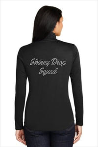 SKINNY DROP SQUAD | FUN FITNESS Collection BLING Women's Quarter Zip 1/4 Jacket