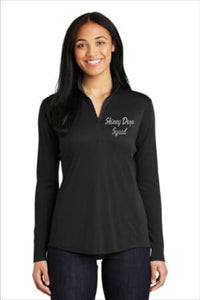 SKINNY DROP SQUAD | FUN FITNESS Collection BLING Women's Quarter Zip 1/4 Jacket