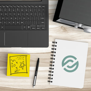 Partner.Co | Circle Logo| White Spiralbound Notebook