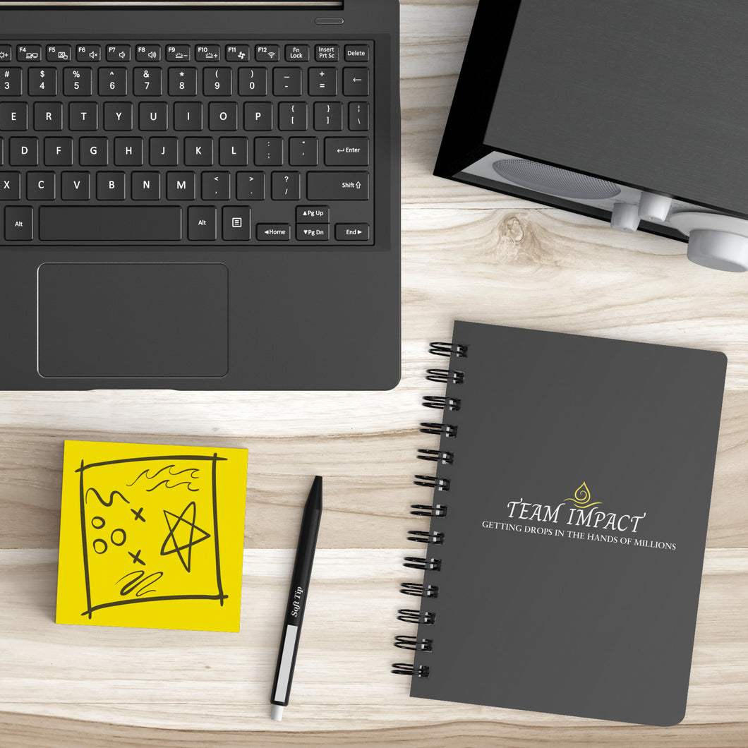 Team Impact| Spiralbound Notebook Black