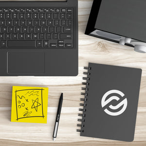 Partner.Co | Circle Logo| Black Spiralbound Notebook