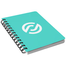 Load image into Gallery viewer, Partner.Co | Circle Logo| Turquoise Spiralbound Notebook
