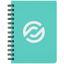 Load image into Gallery viewer, Partner.Co | Circle Logo| Turquoise Spiralbound Notebook
