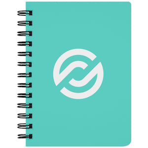 Partner.Co | Circle Logo| Turquoise Spiralbound Notebook