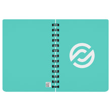 Load image into Gallery viewer, Partner.Co | Circle Logo| Turquoise Spiralbound Notebook
