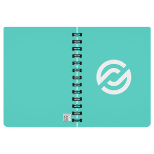 Partner.Co | Circle Logo| Turquoise Spiralbound Notebook