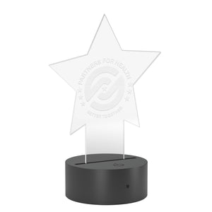 Partners For Health | Star Pedestal Acrylic LED Sign