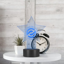Load image into Gallery viewer, Partners For Health | Star Pedestal Acrylic LED Sign
