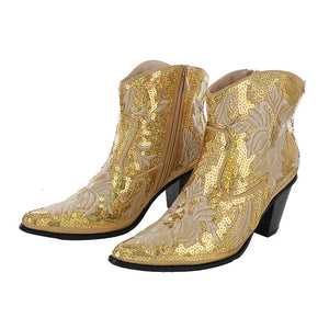 Partner.Co | PICK YOUR COLOR | Bling Cowboy Boots Short  LIMITED EDITION