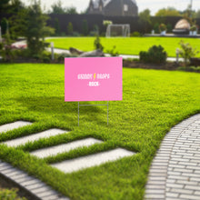 Load image into Gallery viewer, Partner.Co | Skinny Drops Rock Pink/White | Event Sign
