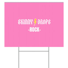 Load image into Gallery viewer, Partner.Co | Skinny Drops Rock Pink/White | Event Sign
