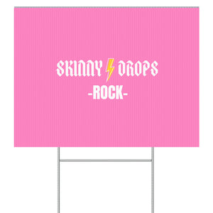 Partner.Co | Skinny Drops Rock Pink/White | Event Sign