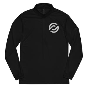 Partner.Co | White Circle Logo| Quarter zip pullover