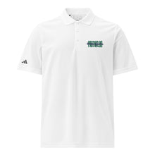 Load image into Gallery viewer, Partner.Co | Green Tall Logo | Adidas Sport White Polo
