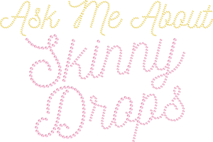 Partner.Co | Ask Me About Skinny Drops swirl yellow Pink| BLING Women's Short sleeve