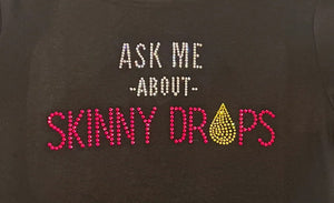 Partner.Co | Ask Me About Skinny Drops Stack Yellow | BLING Women's Short sleeve