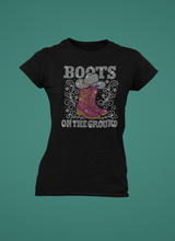 Load image into Gallery viewer, Parnter.co | DALLAS PXP Boots on The Ground | BLING Women&#39;s Short Sleeve Shirt
